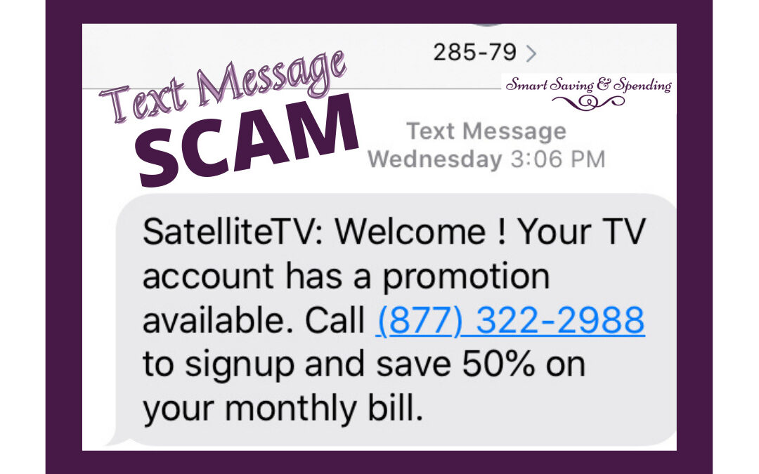 Text Message Scam – TV Services [How I learned it was fraud]